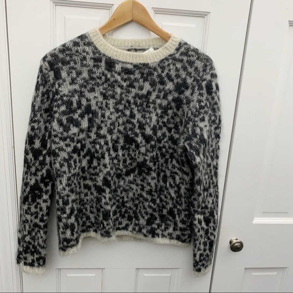 COACH Mohair Animal Print Sweater